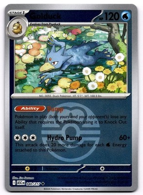 Golduck (Love Ball) 040/217 Ascended Heroes Uncommon Reverse Holo NM Pokemon