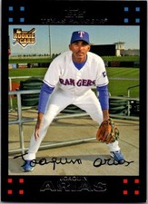 2007 Topps Joaquin Arias  RC 286 Texas Rangers
