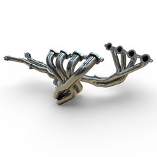 Stainless Long Tube 1-7/8" Exhaust Headers +X-Pipe Kit 05-13 Chevy Corvette C6