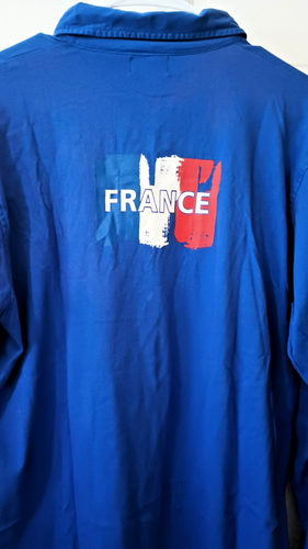 Camiseta De Colección Duarig Francia Rugby Culture #21 Roja Blanca y Azul Mangas Largas XL - Imagen 6 de 7