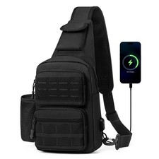 Tactical Sling Bag Crossbody Bag for Men Women EDC Shoulder Bags Molle Sling ...