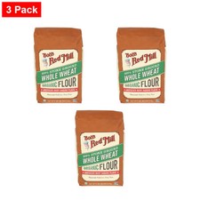 Bob's Red Mill Organic Stone Ground Whole Wheat Flour 5 lb - 3 Packs
