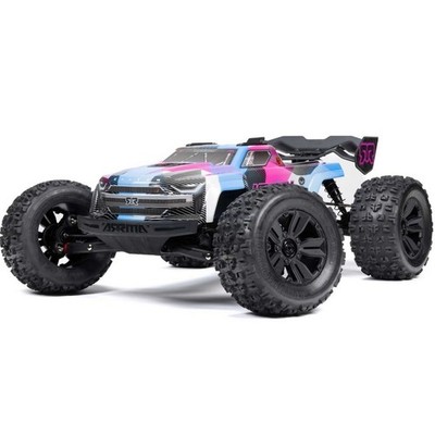 Arrma ARA8608V6T2 KRATON 6S V6 4X4 BLX Brushless 1:8 Speed MT RTR, Blau/Pink