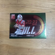 2025 Panini Donruss Elite - Full Throttle Drake Maye #24 Green