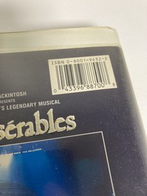 Les Mis&eacute;rables The Dream Cast 10th Anniversary Concert VHS Tape 1995 Musical