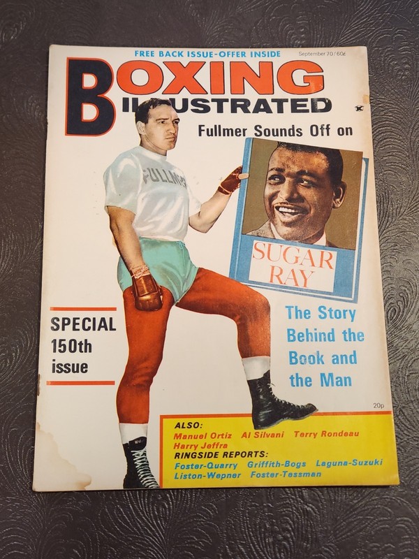 September 1970 Boxing Illustrated Magazine Sugar Ray Robinson