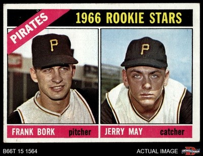 1966 Topps #123 Jerry May / Frank Bork Pirates RCs RC 3 - VG