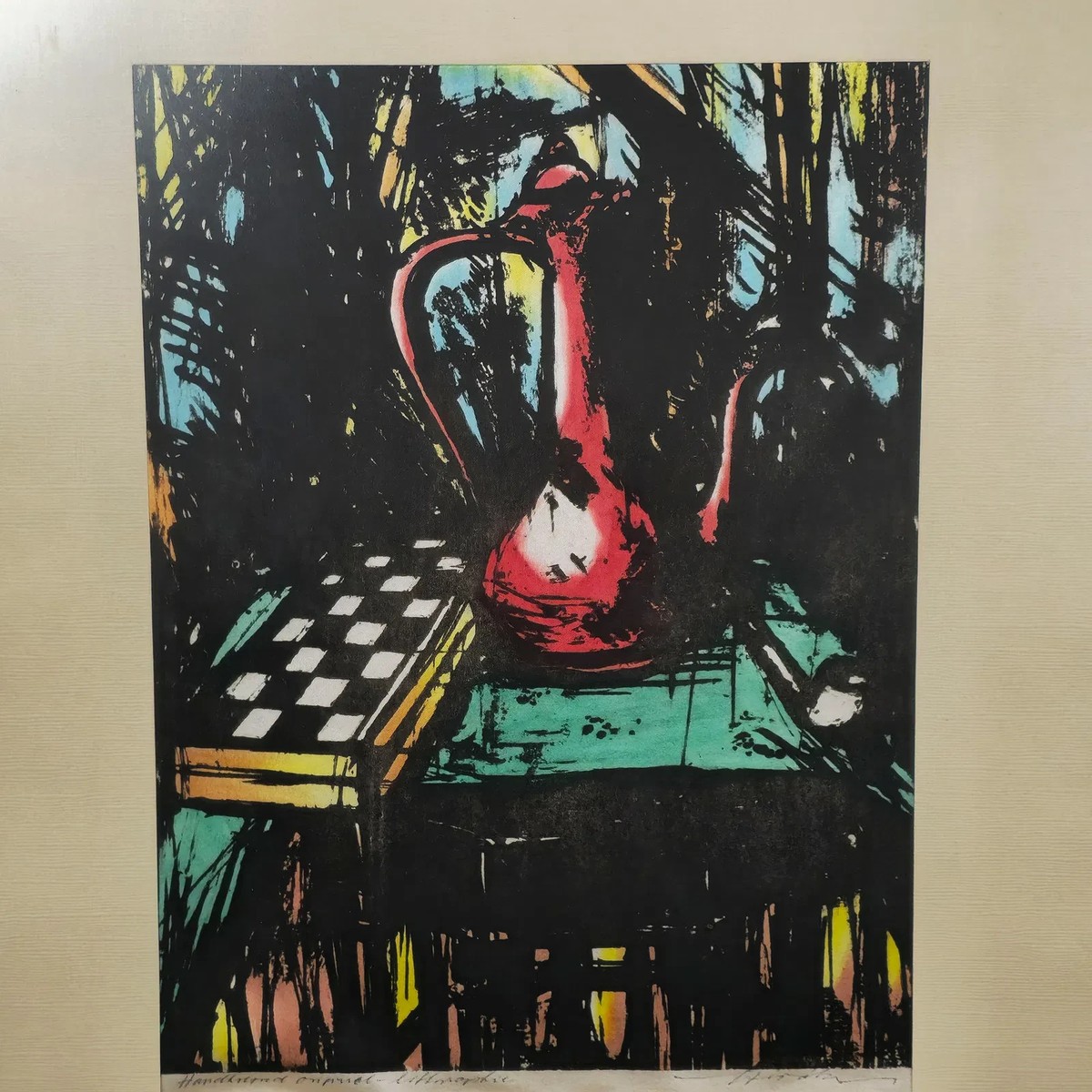 Vintage Signed Hiroki Morinou (B. 1947) Woodcut in Color | eBay
