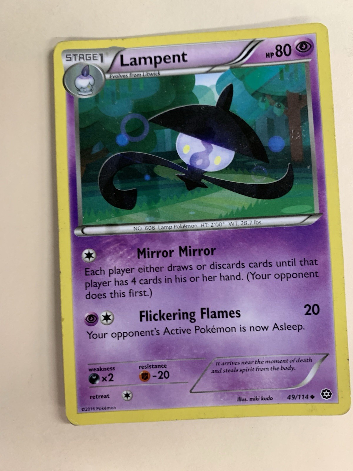 Pokemon TCG Lampent 49/114 Regular