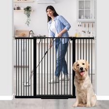 41" Extra Tall Baby Gate for Doorways and Stairs, 40.6"-54.7" Wide Heavy Duty Do