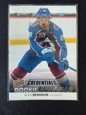 2021-22 Credentials Rookie Arrivals Alex Newhook -Colorado Avalanche MONTREAL
