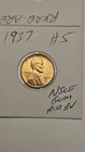 1937 WHEAT PENNY GEM RED BU LINCOLN CENT 1937-P LOT #5 GEM UNC RED LUSTER