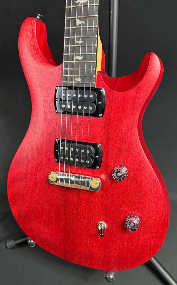 PRS SE CE 24 Standard Satin Stoptail Electric Guitar Vintage Cherry w/ Gig Bag - Image 4 of 4