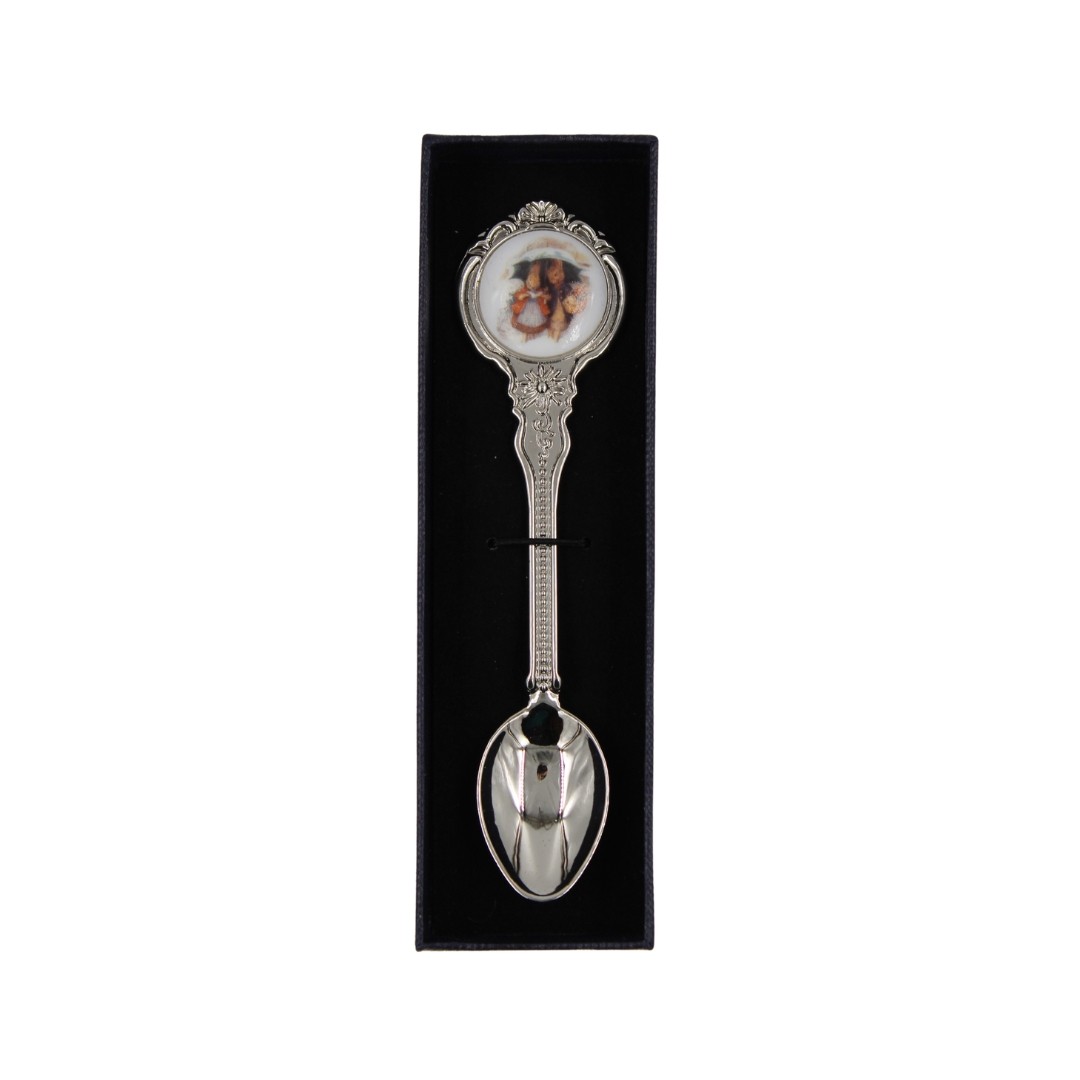 Reutter Porcelain Beatrix Potter Peter Rabbit Spoon - Christmas Peter