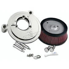 Arlen Ness Chrome Big Sucker Stage 1 Perf Air Cleaner Kit without Cover - 18-507