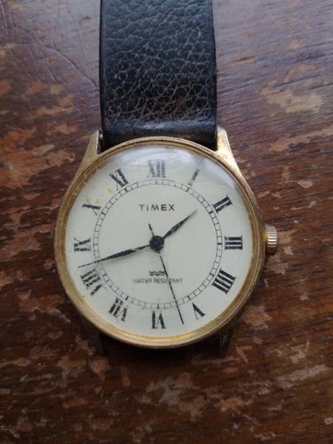 VTG Timex Mens Water Resistant Mechanical Watch (Working Needs Service) 34mm UK