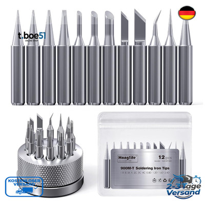HANGLIFE Lötspitzen 900M 12 Stück Spitzenhalter Kompatibel mit Hakko,Yihua,Atten