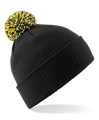 Personalised Snowstar Beanie Bobble Hat With Name Slogan Custom Mens Womens - Picture 10 of 45