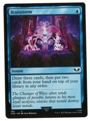 MTG Brainstorm Universe Beyond Warhammer 40k Magic The Gathering TCG