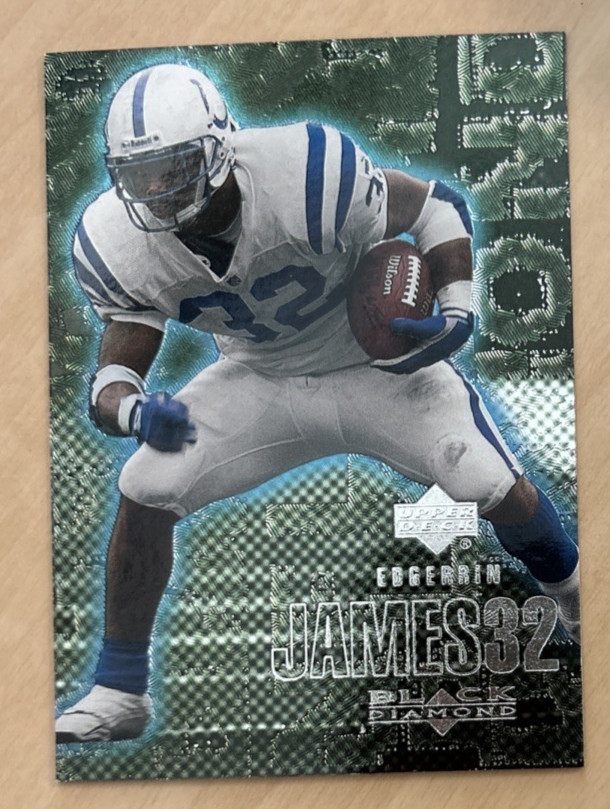 2000 Upper Deck Black Diamond Edgerrin James Football Card #47 Colts