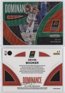 2021-22 Panini Prizm Dominance Green Wave Prizm Devin Booker #3