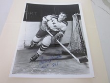 ALLAN STANLEY SIGNED AUTO RANGERS 8X10 PHOTO DECEASED HOF 81 INSCRIPTION  #001