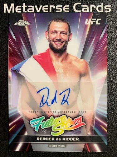 2026 Topps Chrome UFC Reinier de Ridder Future Stars Autographs Auto