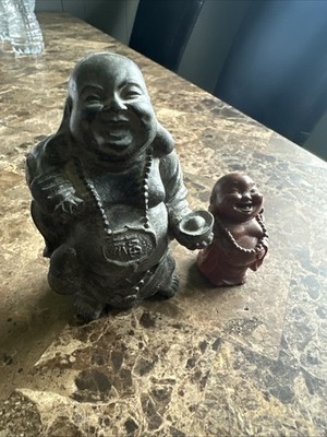 Two Buddha Figures 4  & 2 