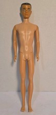 Vintage 1960 Mattel Ken Doll Straight Leg Brown Hair Blue Eyes Japan