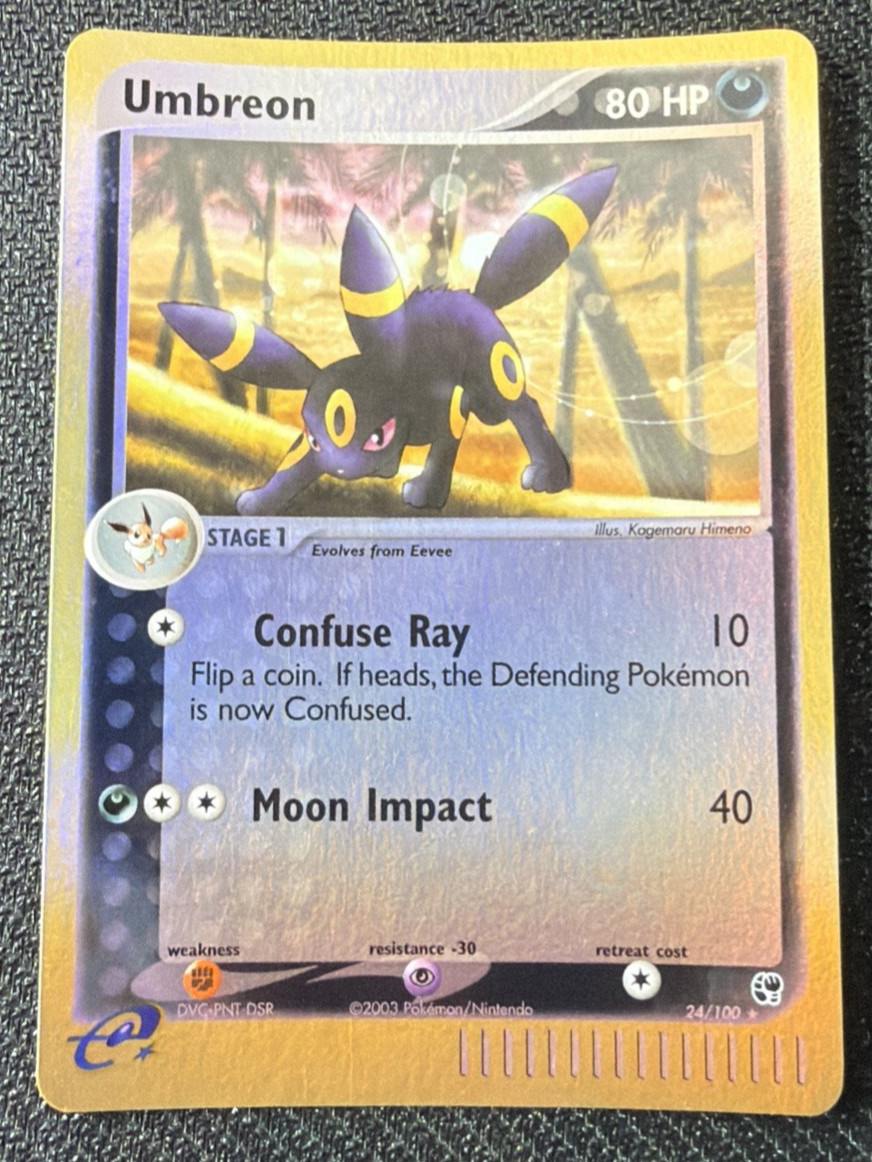 Umbreon 24/100 Sandstorm Reverse Holo - Near Mint