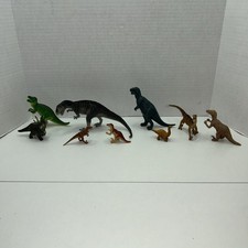 Vintage Hard Plastic Dinosaur Lot Safari And Unbranded