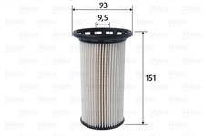 587095 Filtro carburante Valeo per AUDI,CUPRA,SEAT,SKODA,VW