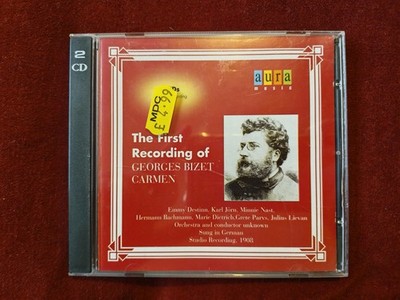 THE FIRST RECORDING OF GEORGES BIZET'S CARMEN. 1908 RECORDING.  2CD. EMMY DESTIN