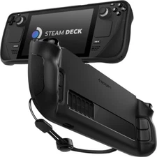 For Steam Deck | Spigen Rugged Armor Shockproof Case with Wriststrap