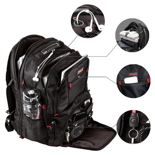 HOT DEAL Large TSA Friendly Durable Travel Backpack Anti-Theft 17" Laptop Bag - Picture 2 of 6