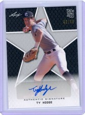 ty hodge 2020 leaf perfect game national showcase auto 45/50