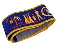 YMCA Indian Princess Embroidered Blue Headband Headpiece New Old Stock Vintage