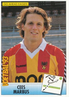 228 CEES MARBUS ? ROOKIE NETHERLANDS GO AHEAD EAGLES STICKER PANINI FOOTBALL 1993