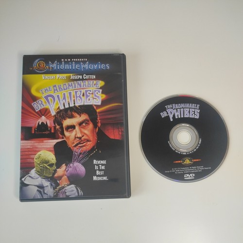 The Abominable Dr. Phibes DVD (1971) Vincent Price/Joseph Cotten Horror Film