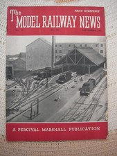 The Model Railway News Magazine September 1951 in reasonable condition for age