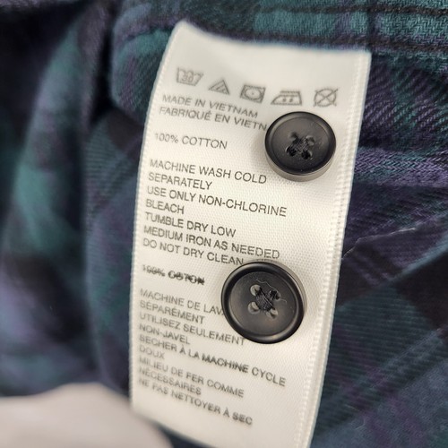 Urban Outfitters Shirt Mens Small Green Flannel Button Up Outdoor Casual - Picture 5 of 8