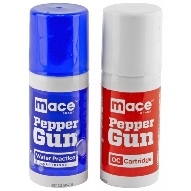 Mace BRAND 80822 Replacement OC Pepper & Practice Water Cartridge for Pepper Gun for sale online