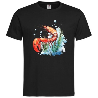 T-Shirt Hummer Lobster Ozean Mittelmeer Urlaub Aquarium Tauchen Zoo Wass 404107s