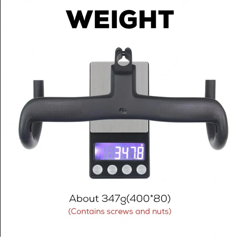 Manillar de bicicleta de carbono integrado todos los cables internos para bicicleta de carretera 380/400/420 mm Foto 4 de 4