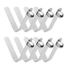 8pcs Kayak Paddle Spring Snap Clips Stainless Steel Spring Button Clip Push Butt