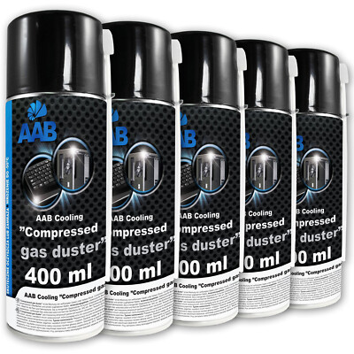 5 x AABCOOLING DRUCKLUFTSPRAY 400 ML AIR DUSTER REINIGUNG DRUCKLUFTREINIGER