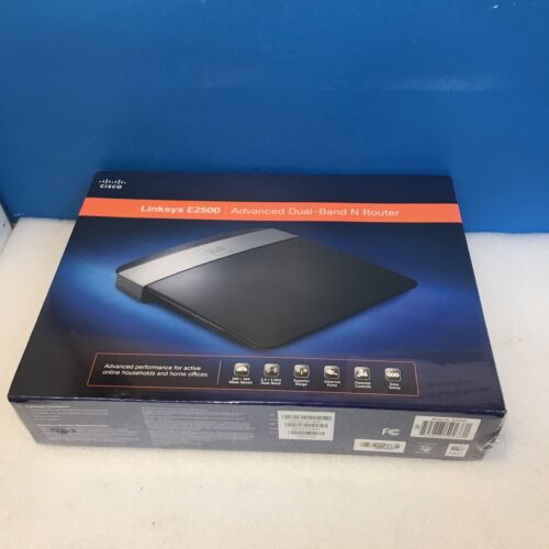 Cisco Linksys E2500 Advanced Dual Band N Wireless Router 2.4GHz + 5GHz - Picture 1 of 3