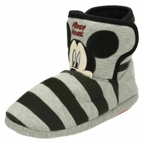 Mules Enfant Disney Mickey Mouse Noir Gris Slip On - Photo 1/1