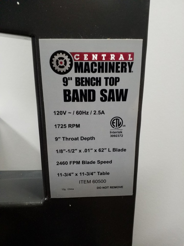 Benchtop Band Saw, Table Top Band Saw, Portable Band Saw Machine, 1/3