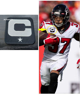 Atlanta Falcons Captain C Patch 1 star white Logo Patch NFL Football USA Sports